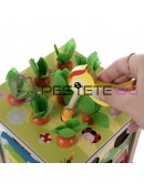 Дървен образователен куб 5в1